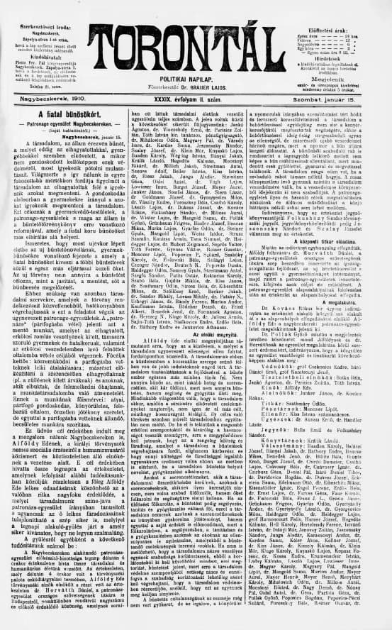 Torontál, 39. évf. 1910. január 15. 11. sz.