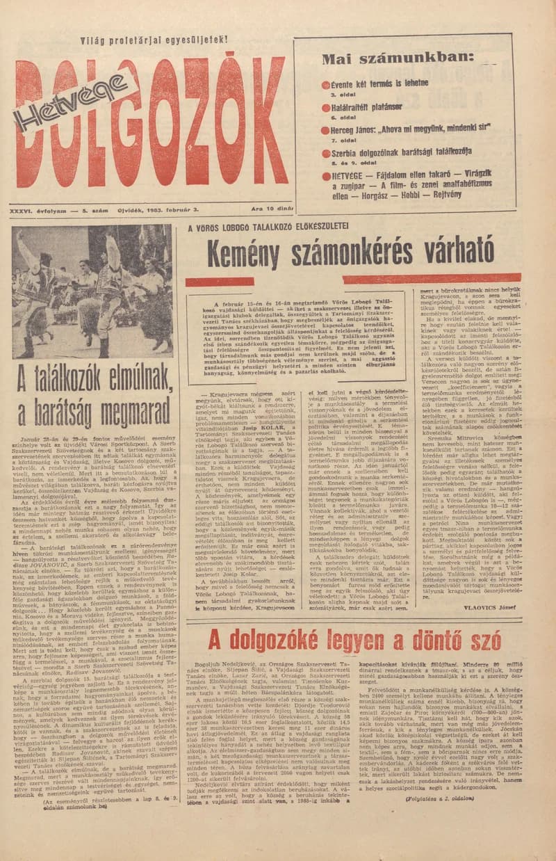Dolgozók, 37. évf. 1983. február 3. 5. sz.