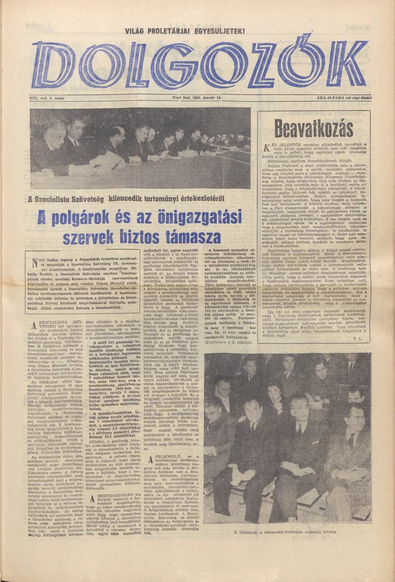 Dolgozók, 20. évf. 1966. január 14. 3. sz.