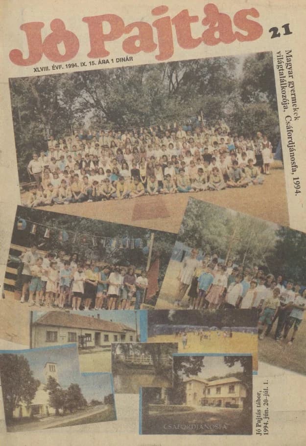 Jó Pajtás, 48. évf. 1994. szeptember 15. 21. sz.