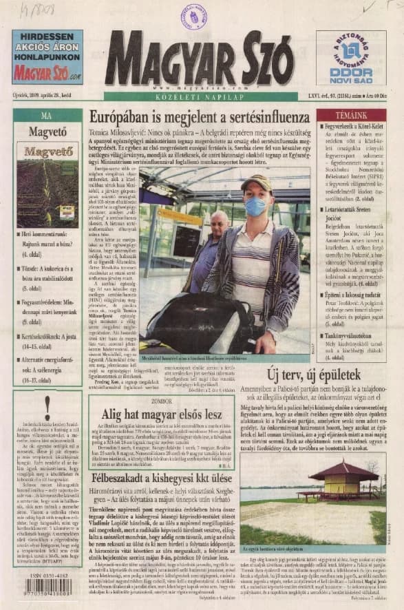 Magyar Szó, 66. évf. 2009. április 28. 97. sz. 1–20. oldal