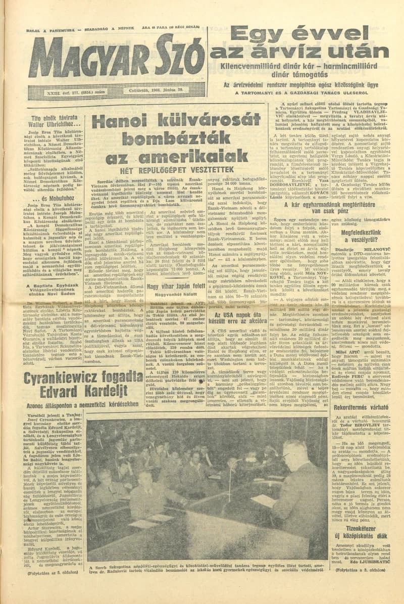 Magyar Szó, 23. évf. 1966. június 30. 177. sz.