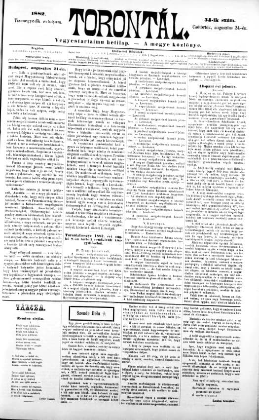 Torontál, 11. évf. 1882. augusztus 24. 34. sz.