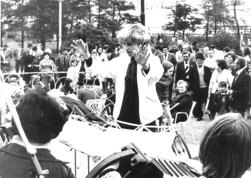 Majális a zentai népkertben