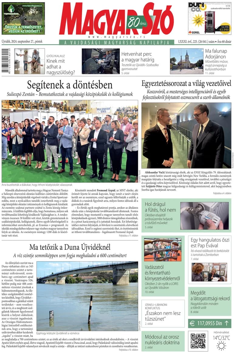 Magyar Szó, 81. évf. 2024. szeptember 27. 225. sz. 1–16. oldal