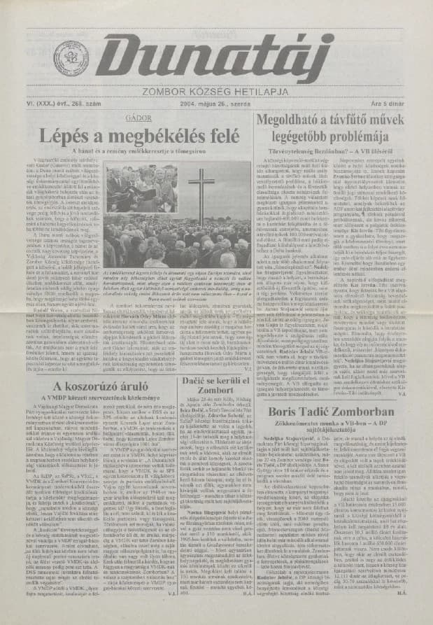 Dunatáj, 6. évf. 2004. május 26. 268. sz.