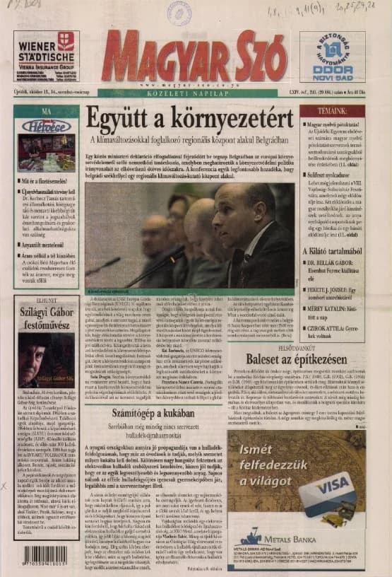 Magyar Szó, 64. évf. 2007. október 13. – 14. 240. sz. 1–36. oldal