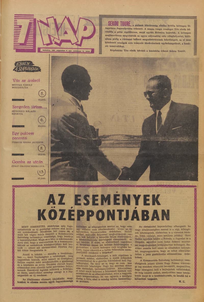 7 Nap, 20. évf. 1965. augusztus 6. 31. sz. 1–24. oldal