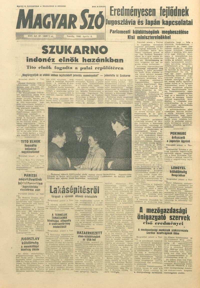 Magyar Szó, 17. évf. 1960. április 6. 81. sz. 1–24. oldal
