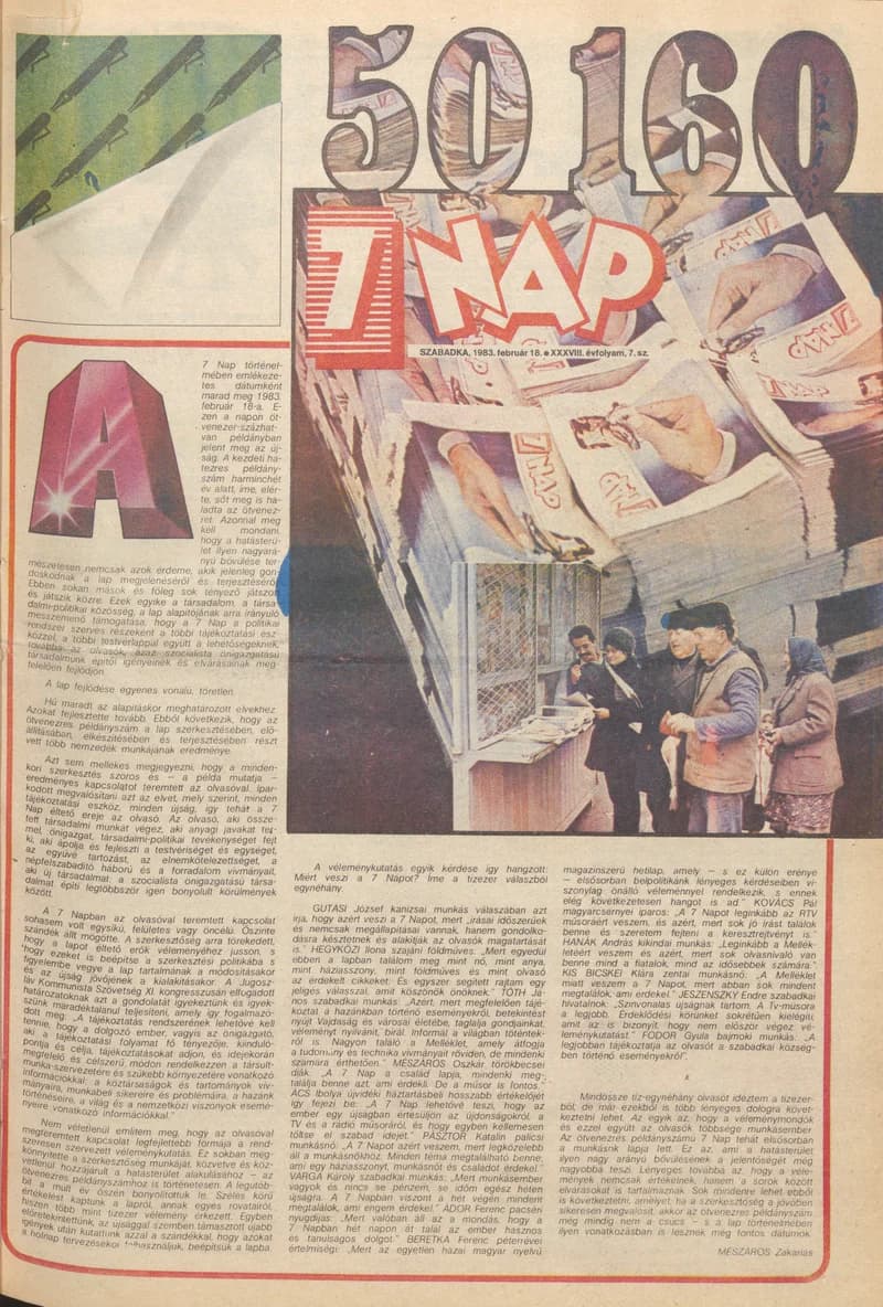 7 Nap, 38. évf. 1983. február 18. 7. sz. 1–16. oldal
