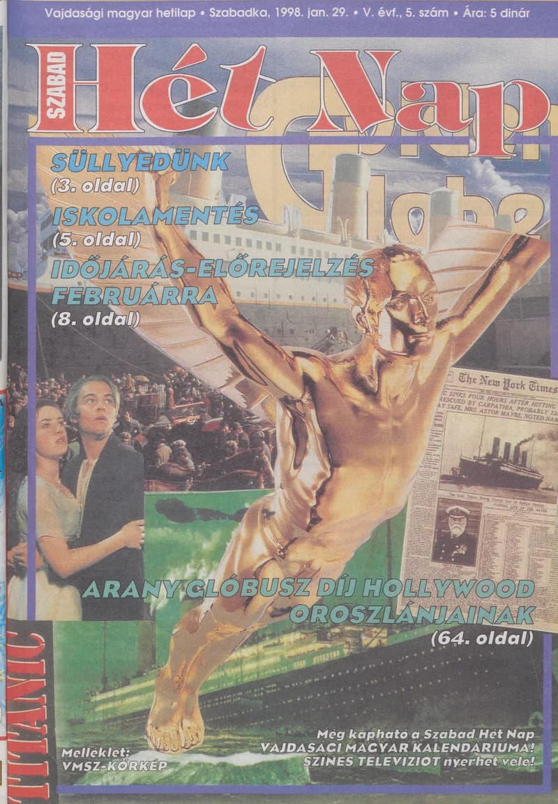 Szabad Hét Nap, 5. évf. 1998. január 29. 5. sz.