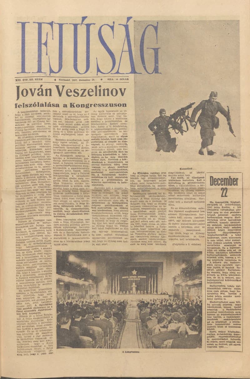 Ifjúság, 13. évf. 1957. december 20. 633. sz.