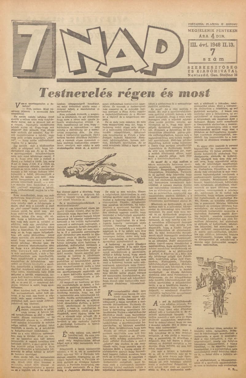 7 Nap, 3. évf. 1948. február 13. 7. sz. 1–10. oldal