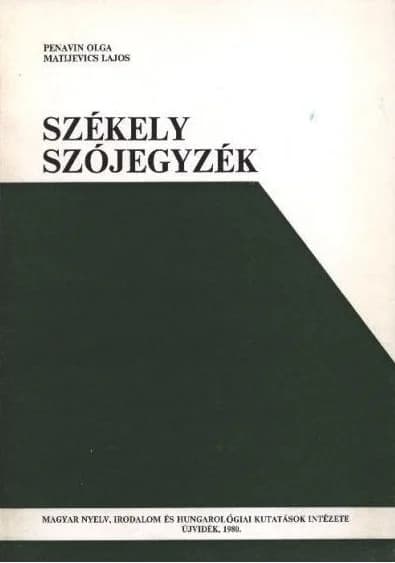 Székely szójegyzék