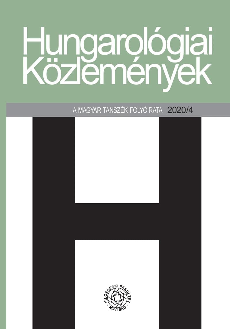 Hungarológiai Közlemények, 51. évf. 2020. 4. sz. 1–153. oldal