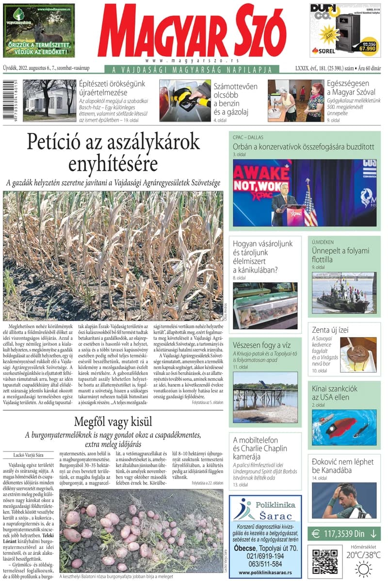 Magyar Szó, 79. évf. 2022. augusztus 6. – 7. 181. sz. 1–32. oldal