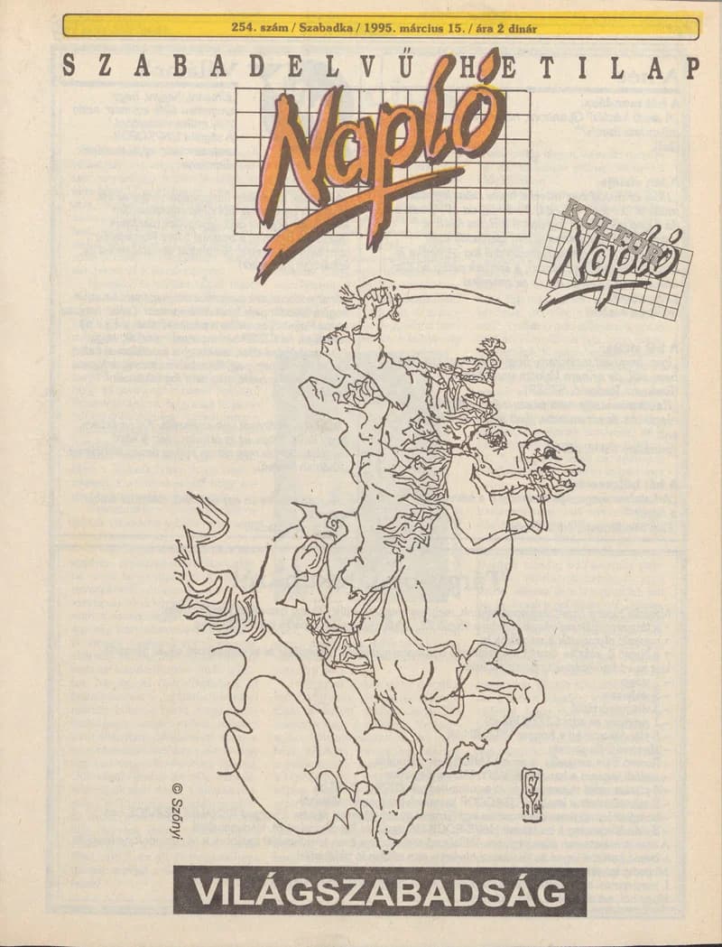 Napló - Szabadelvű hetilap, 6. évf. 1995. március 15. 254. sz.