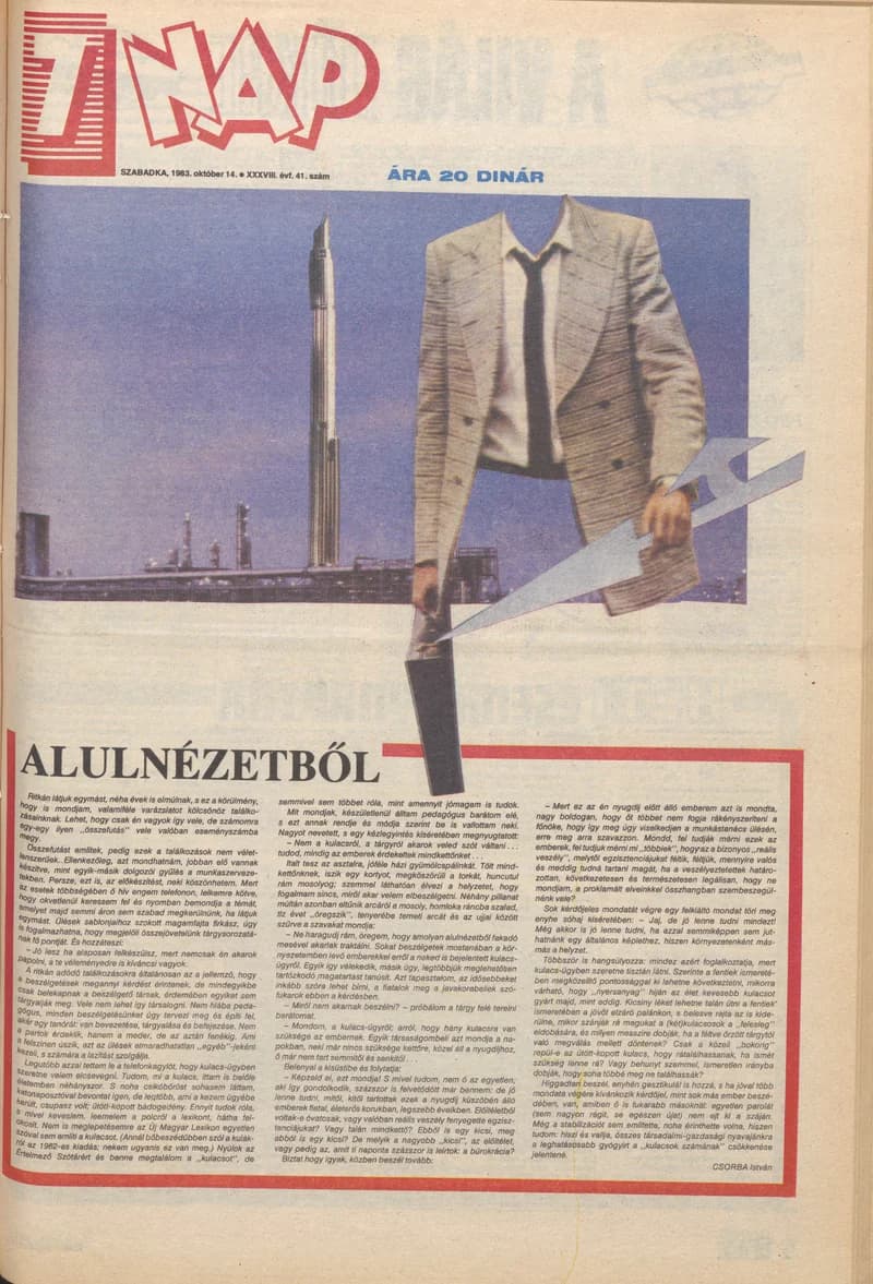7 Nap, 38. évf. 1983. október 14. 41. sz. 1–12. oldal