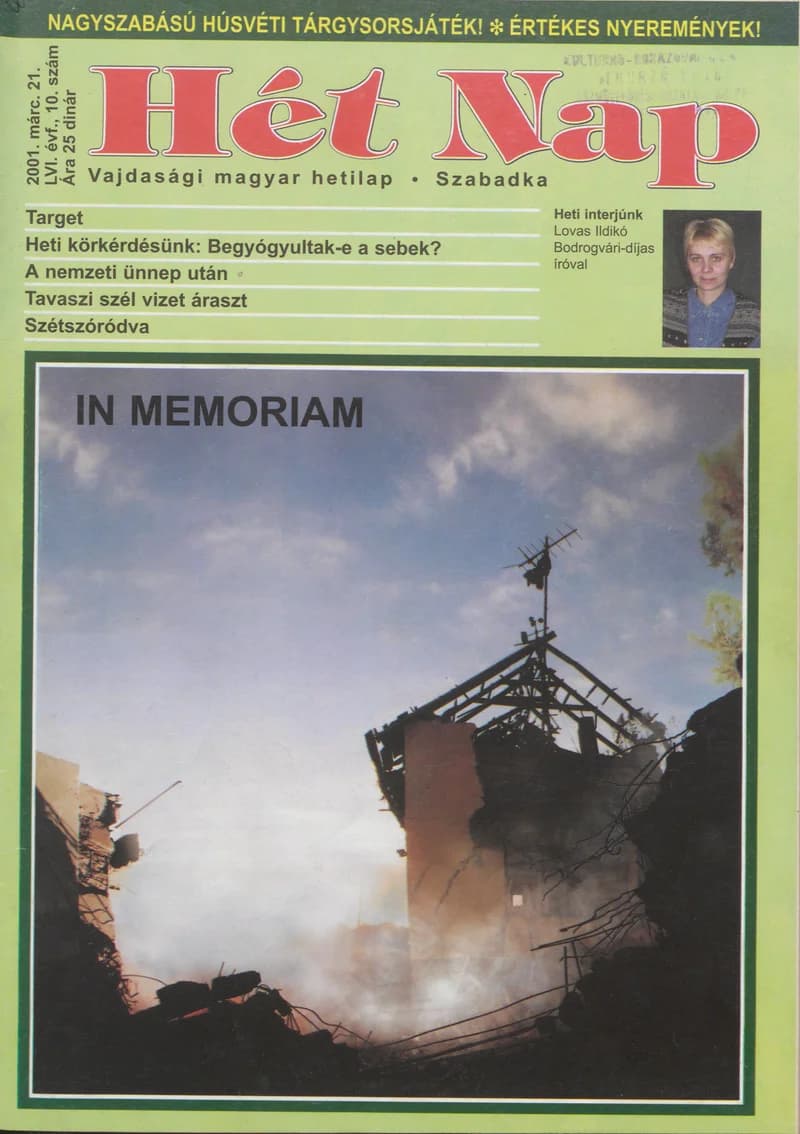 7 Nap, 56. évf. 2001. március 21. 10. sz. 1–68. oldal