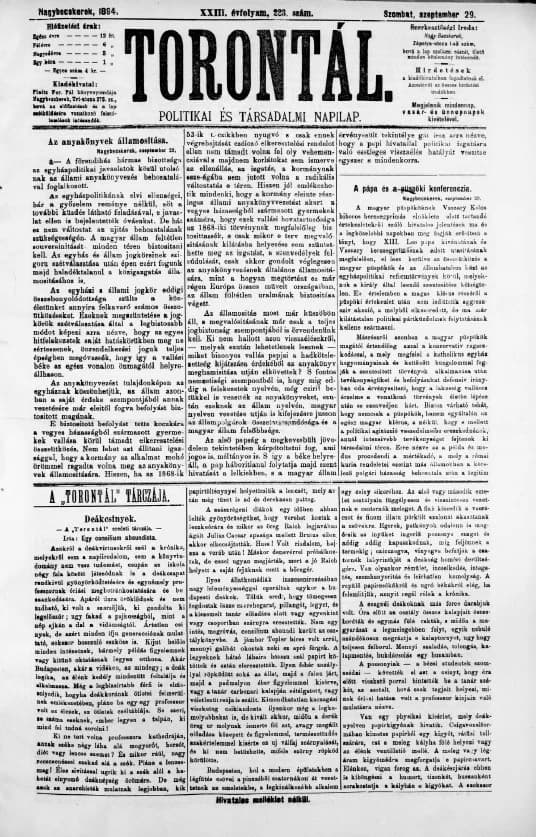 Torontál, 23. évf. 1894. szeptember 29. 223. sz.