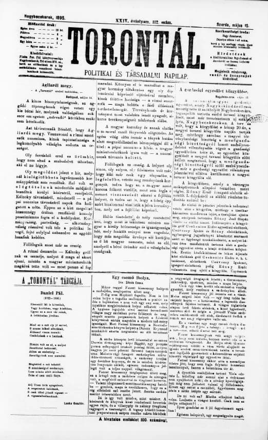 Torontál, 24. évf. 1895. május 15. 112. sz.
