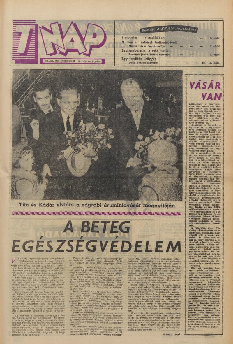 7 Nap, 20. évf. 1965. szeptember 17. 37. sz. 1–20. oldal