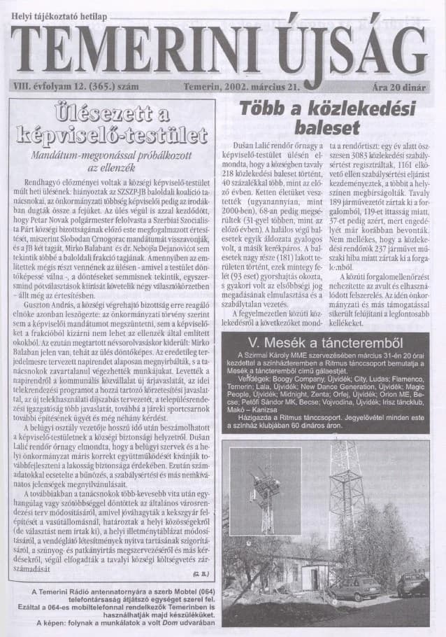 Temerini Újság, 8. évf. 2002. március 21. 12. sz.
