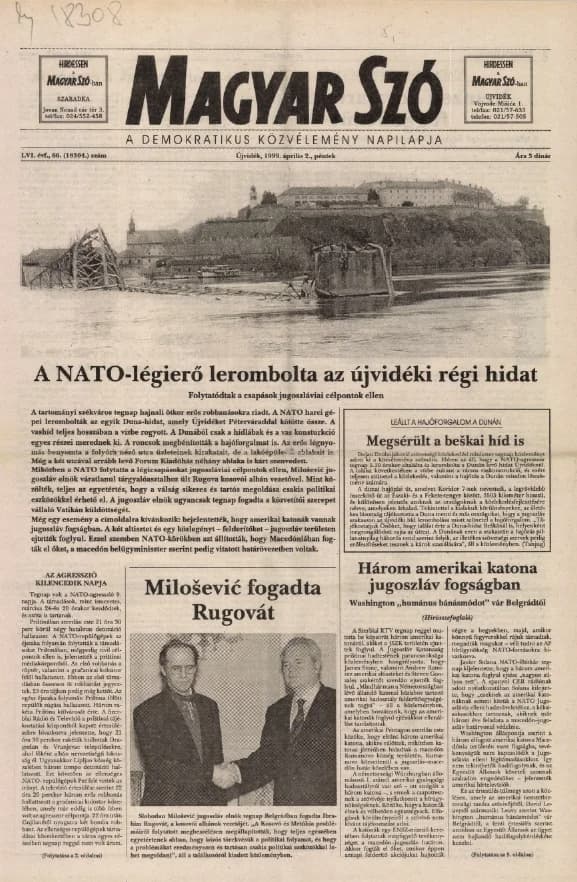Magyar Szó, 54. évf. 1999. április 2. 66. sz. 1–8. oldal