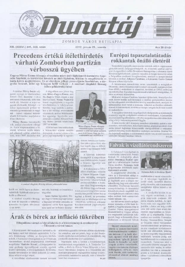 Dunatáj, 14. évf. 2012. január 25. 668. sz.