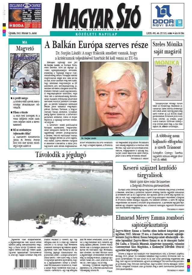 Magyar Szó, 69. évf. 2012. február 21. 40. sz. 1–20. oldal