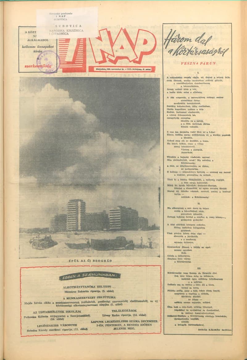 7 Nap, 17. évf. 1962. november 29. 47. sz. 1–24. oldal