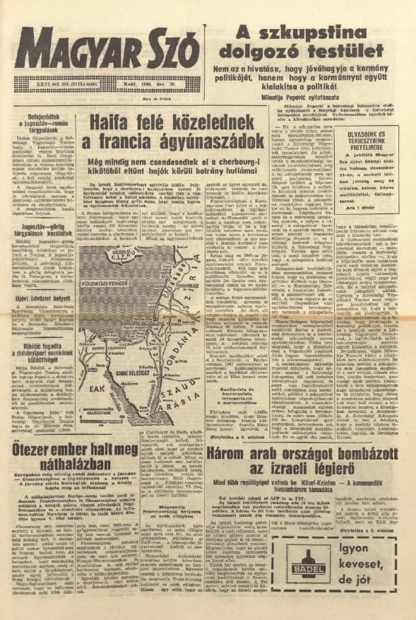 Magyar Szó, 26. évf. 1969. december 30. 359. sz. 1–16. oldal