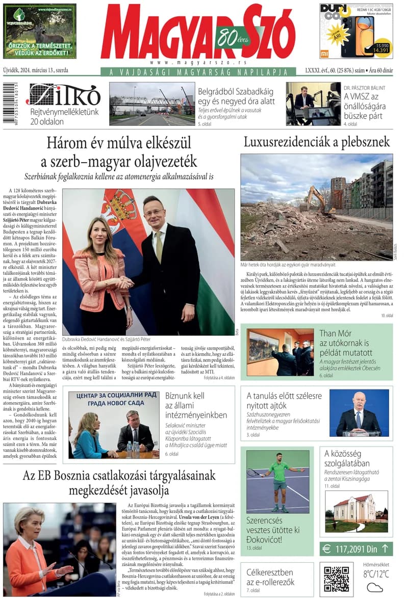 Magyar Szó, 81. évf. 2024. március 13. 60. sz. 1–16. oldal