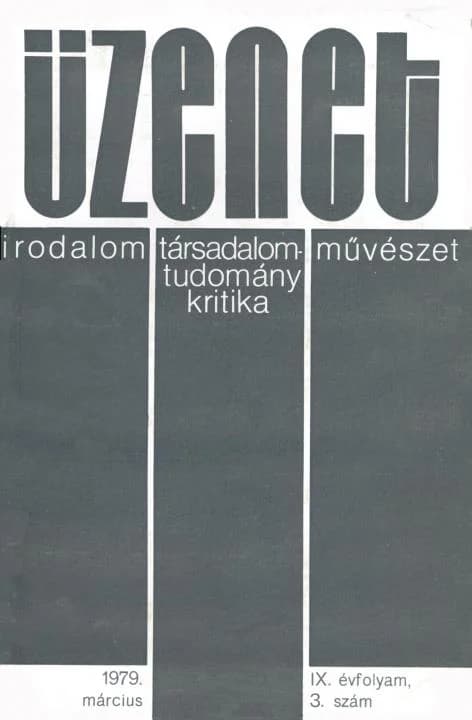 Üzenet, 9. évf. 1979. március. 3. sz. 91–164. oldal