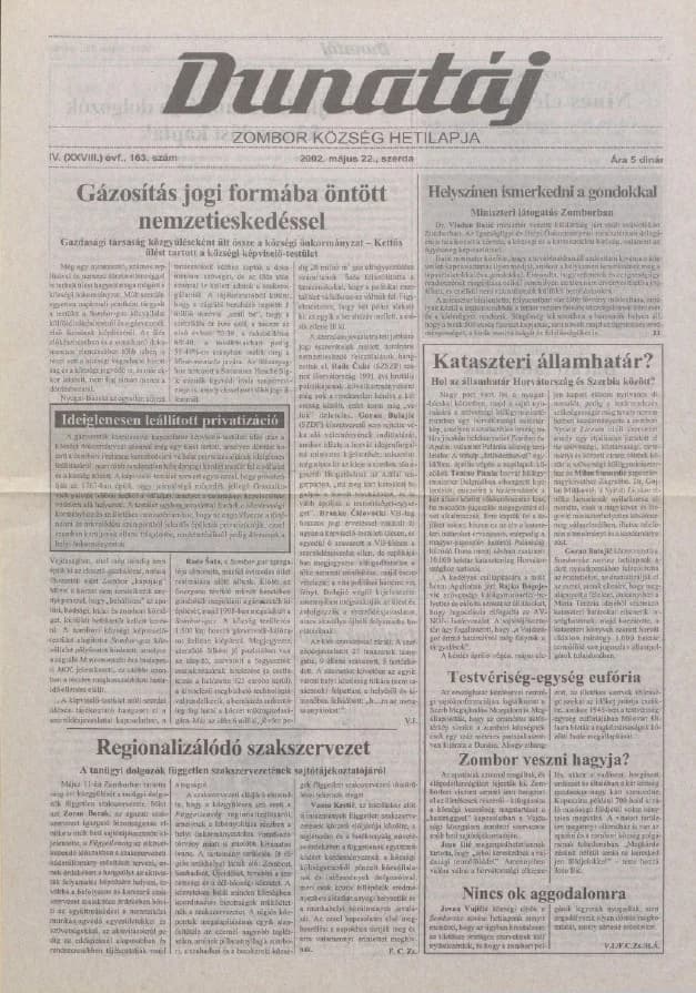 Dunatáj, 4. évf. 2002. május 22. 163. sz.