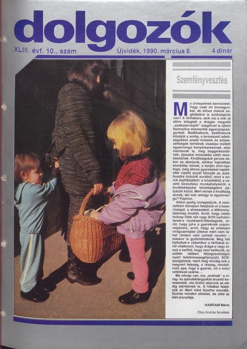 Dolgozók, 44. évf. 1990. március 8. 10. sz.