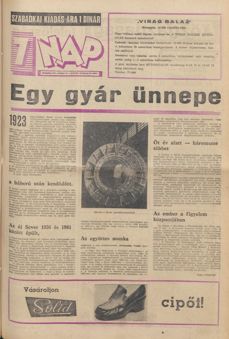 7 Nap, 28. évf. 1973. október 19. 42. sz. 1–32. oldal