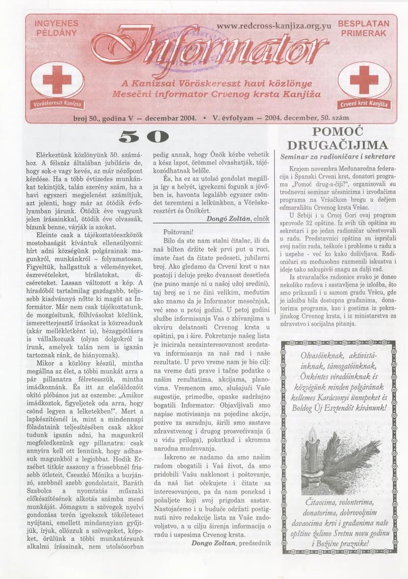 Informator, 5. évf. 2004. december 1. 50. sz.