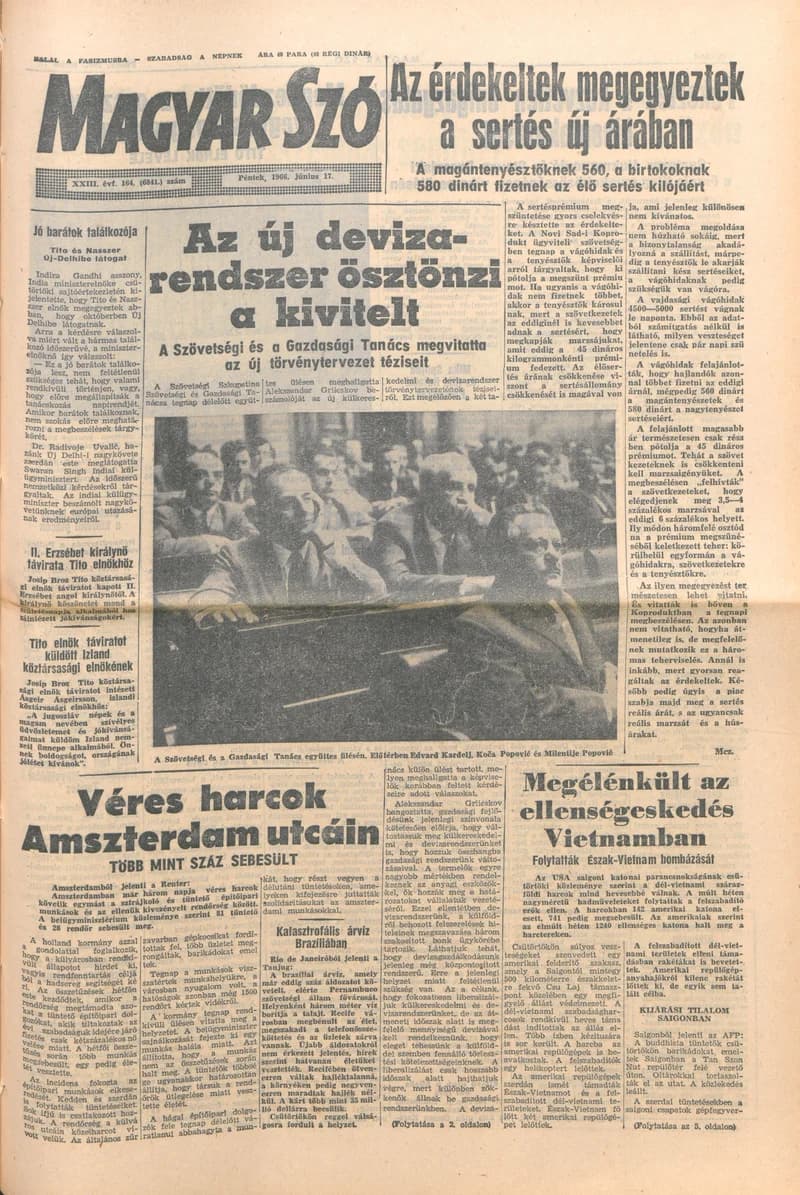 Magyar Szó, 23. évf. 1966. június 17. 164. sz.