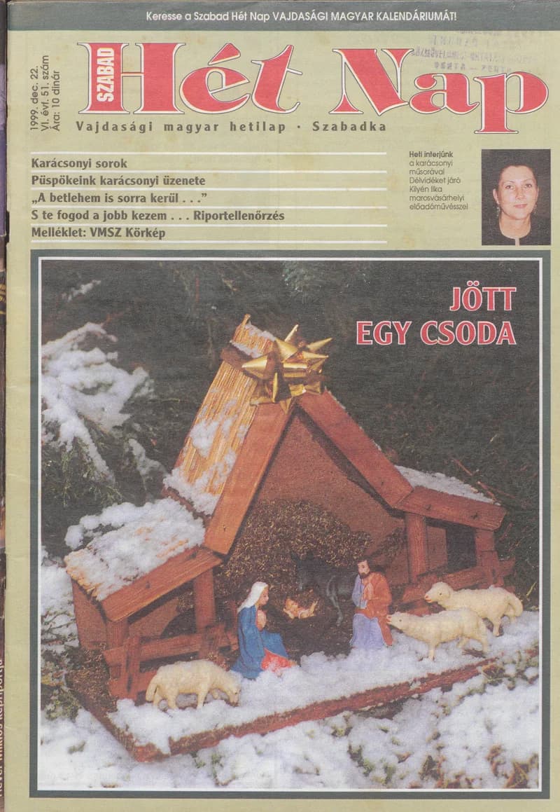 Szabad Hét Nap, 6. évf. 1999. december 22. 51. sz.