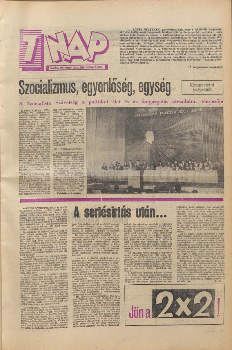 7 Nap, 21. évf. 1966. február 25. 9. sz. 1–20. oldal