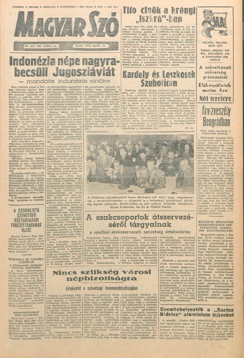 Magyar Szó, 12. évf. 1955. április 12. 100. sz. 1–8. oldal