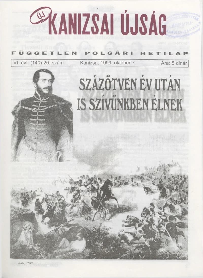Új Kanizsai Újság, 6. évf. 1999. október 7. 20. sz.