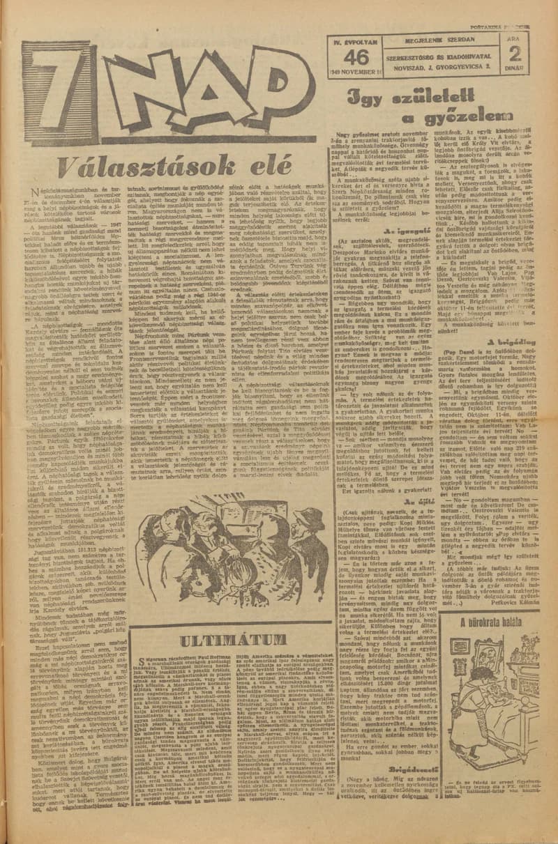 7 Nap, 4. évf. 1949. november 16. 46. sz. 1–4. oldal