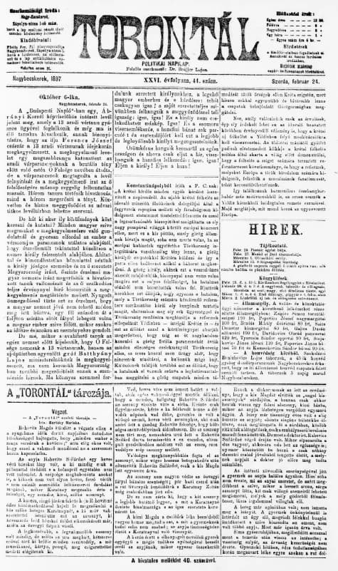 Torontál, 26. évf. 1897. február 24. 44. sz.