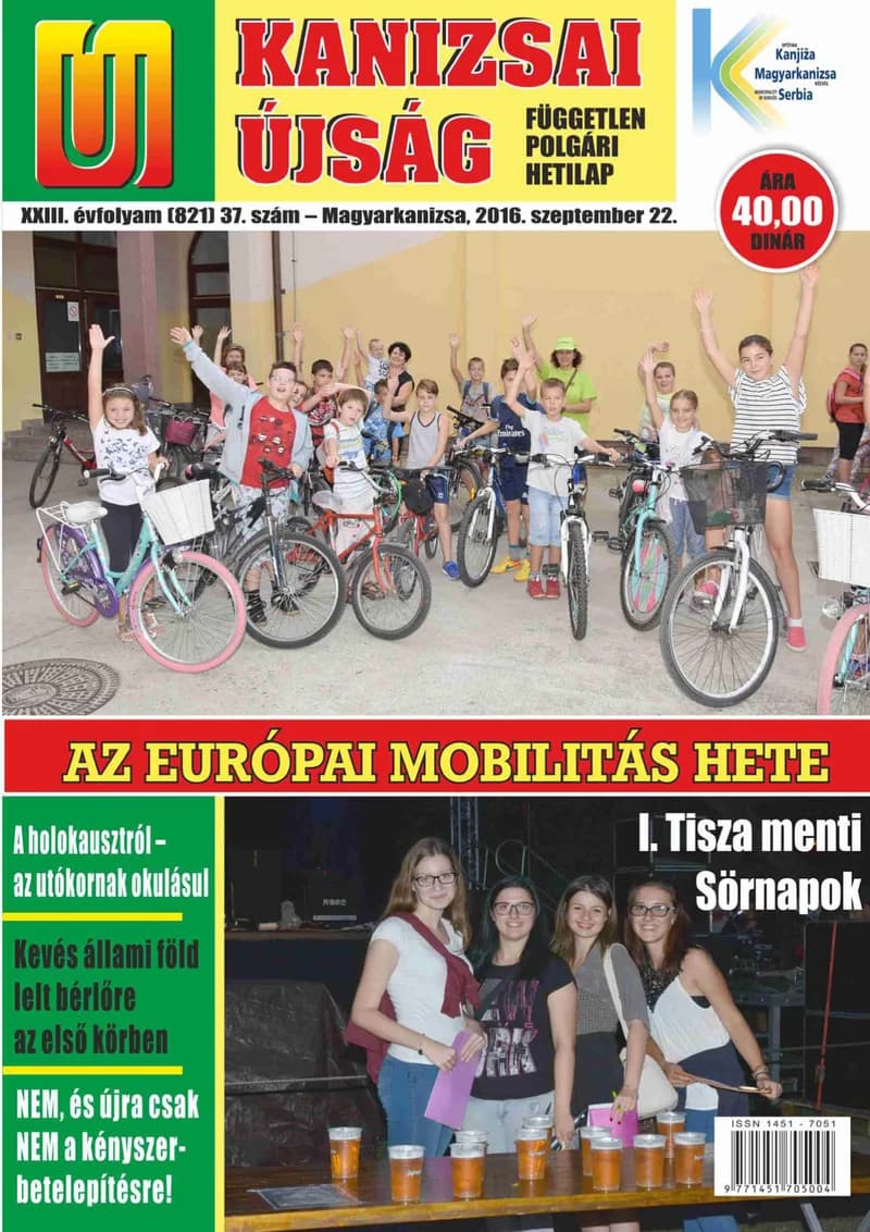 Új Kanizsai Újság, 23. évf. 2016. szeptember 22. 37. sz.