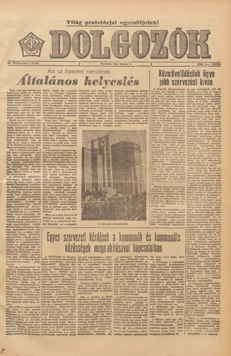 Dolgozók, 9. évf. 1955. február 8. 6. sz.