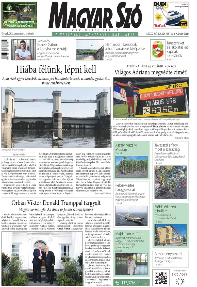 Magyar Szó, 79. évf. 2022. augusztus 4. 179. sz. 1–20. oldal