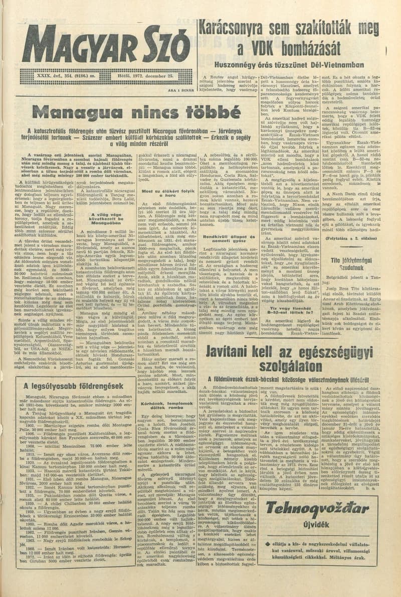 Magyar Szó, 29. évf. 1972. december 25. 354. sz. 1–10. oldal