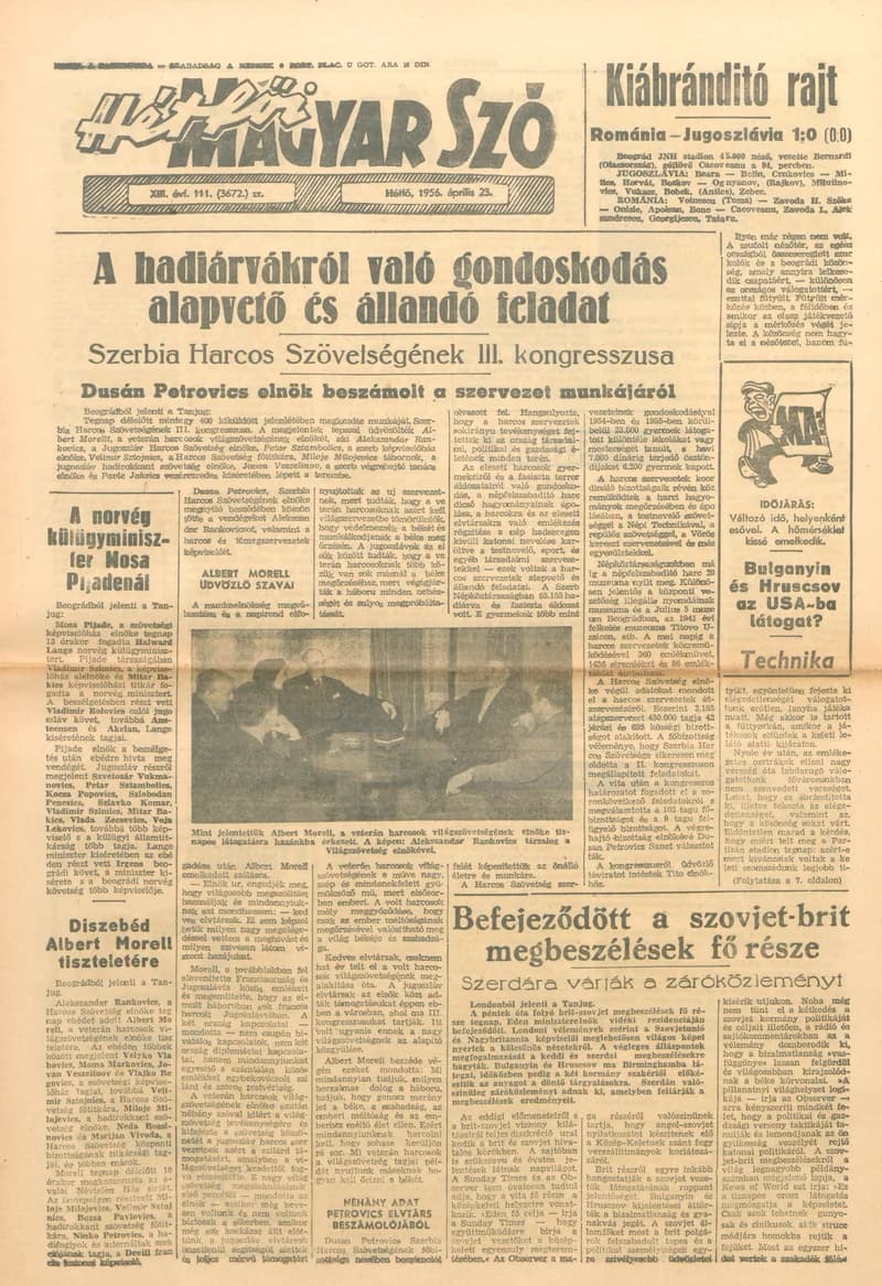 Magyar Szó, 13. évf. 1956. április 23. 111. sz. 1–10. oldal